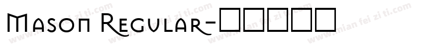 Mason Regular字体转换